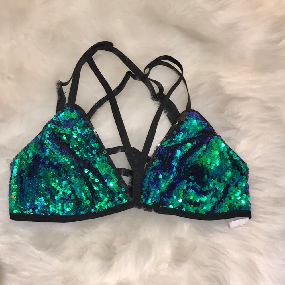 Holographic Bra Top